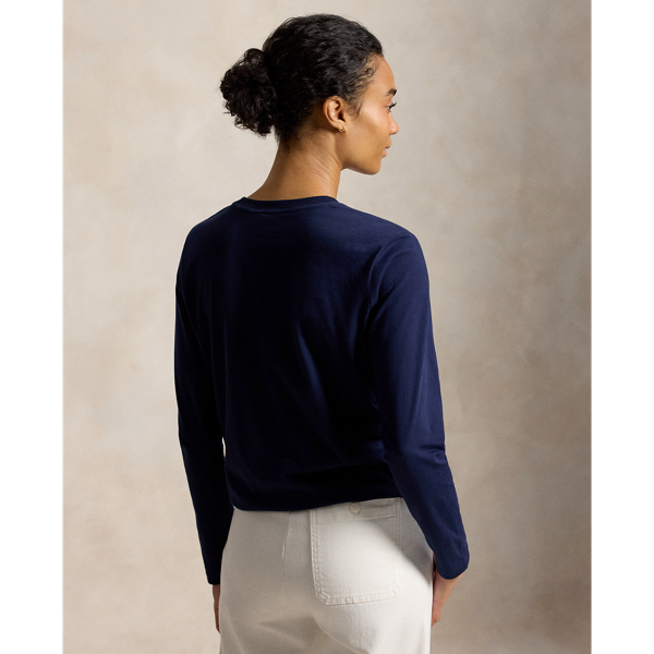 Cruise Navy Classic Fit Jersey Long-Sleeve Tee Polo Ralph Lauren 5