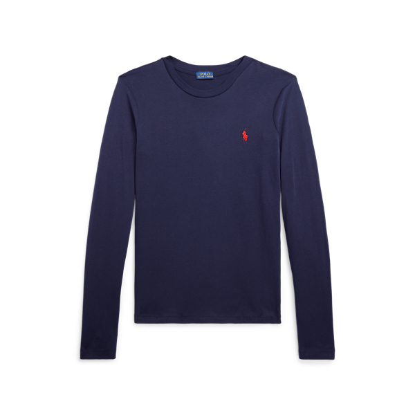 Cruise Navy Classic Fit Jersey Long-Sleeve Tee Polo Ralph Lauren 2