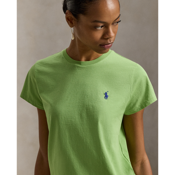 Parakeet Green Classic Fit Cotton Jersey Crewneck Tee Polo Ralph Lauren 6