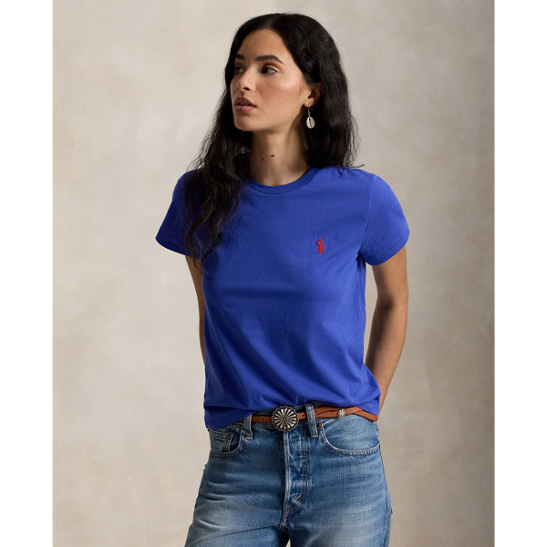 Classic-Fit Rundhals-T-Shirt aus Jersey