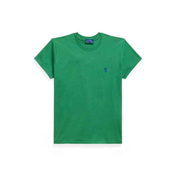 T-shirt col rond en coton Classic Fit Polo Ralph Lauren en Vert Fidji 2
