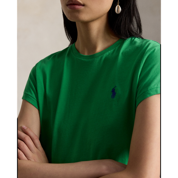Bright Clover Cotton Jersey Crewneck T-Shirt Polo Ralph Lauren 5