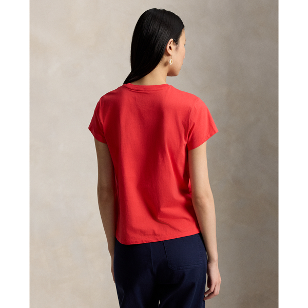 T-Shirt aus Baumwolljersey Polo Ralph Lauren in Strahlendes Hibiskus 4
