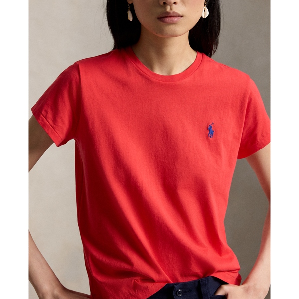 T-Shirt aus Baumwolljersey Polo Ralph Lauren in Strahlendes Hibiskus 5