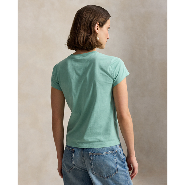 T-Shirt aus Baumwolljersey Polo Ralph Lauren in Essex-Gr&uuml;n 4