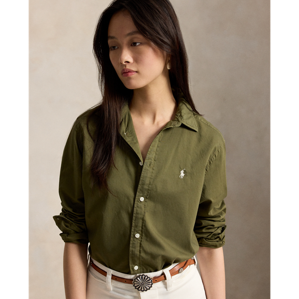 New Olive Classic Fit Cotton Twill Shirt Polo Ralph Lauren 5