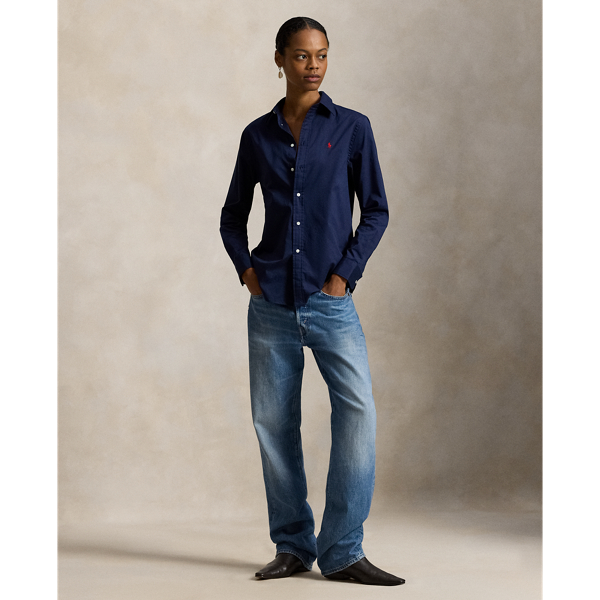 Essex Green Classic Fit Cotton Twill Shirt Polo Ralph Lauren 4