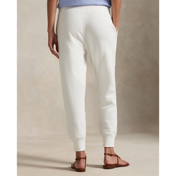 White Fleece Drawstring Tracksuit Bottoms Polo Ralph Lauren 4