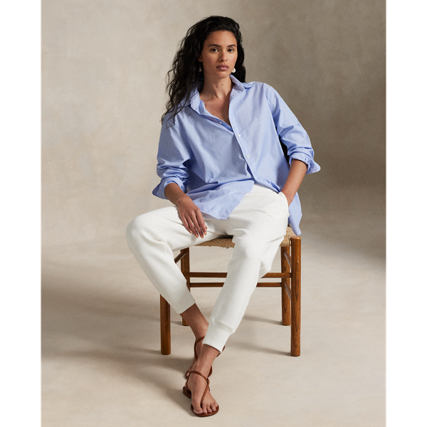 White Fleece Drawstring Tracksuit Bottoms Polo Ralph Lauren 7