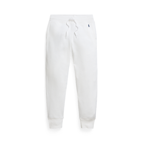 White Fleece Drawstring Tracksuit Bottoms Polo Ralph Lauren 2