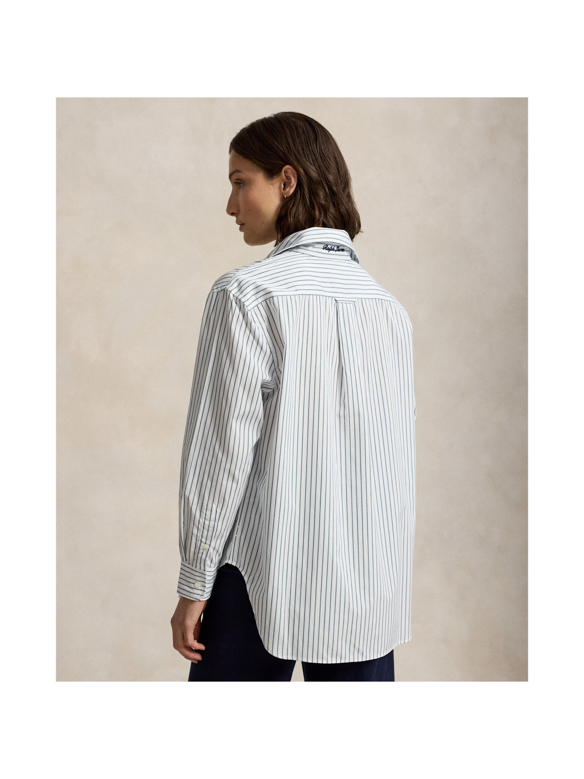 Женские рубашки Ralph Lauren Wimbledon Oversize Fit Cotton Shirt — фото 2