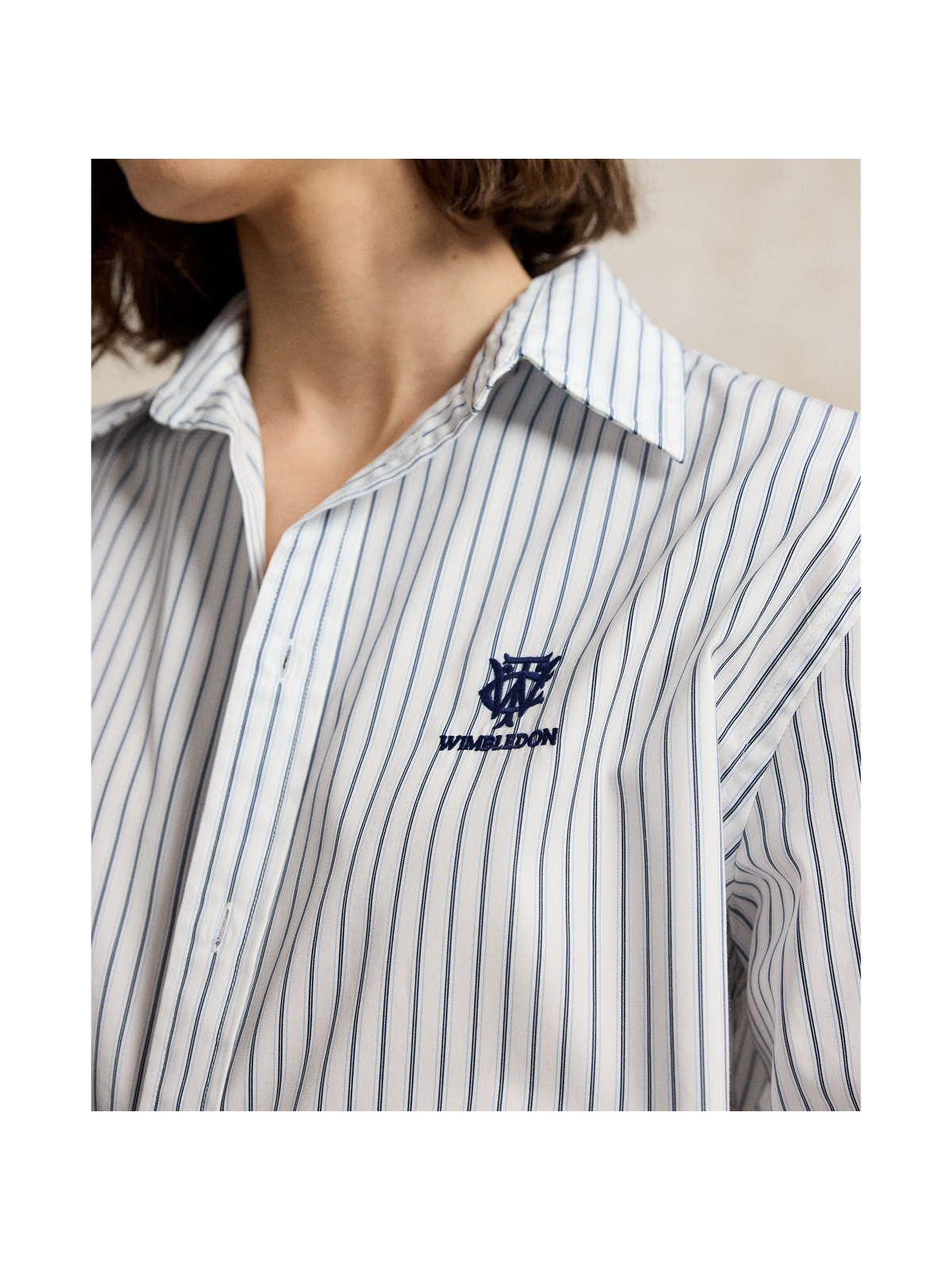 Женские рубашки Ralph Lauren Wimbledon Oversize Fit Cotton Shirt — фото 3
