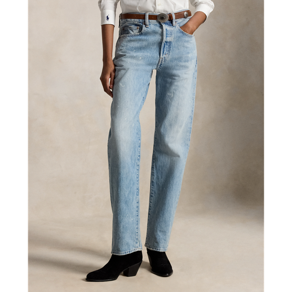Tovar Wash Relaxed Straight Paint-Splattered Jeans Polo Ralph Lauren 3