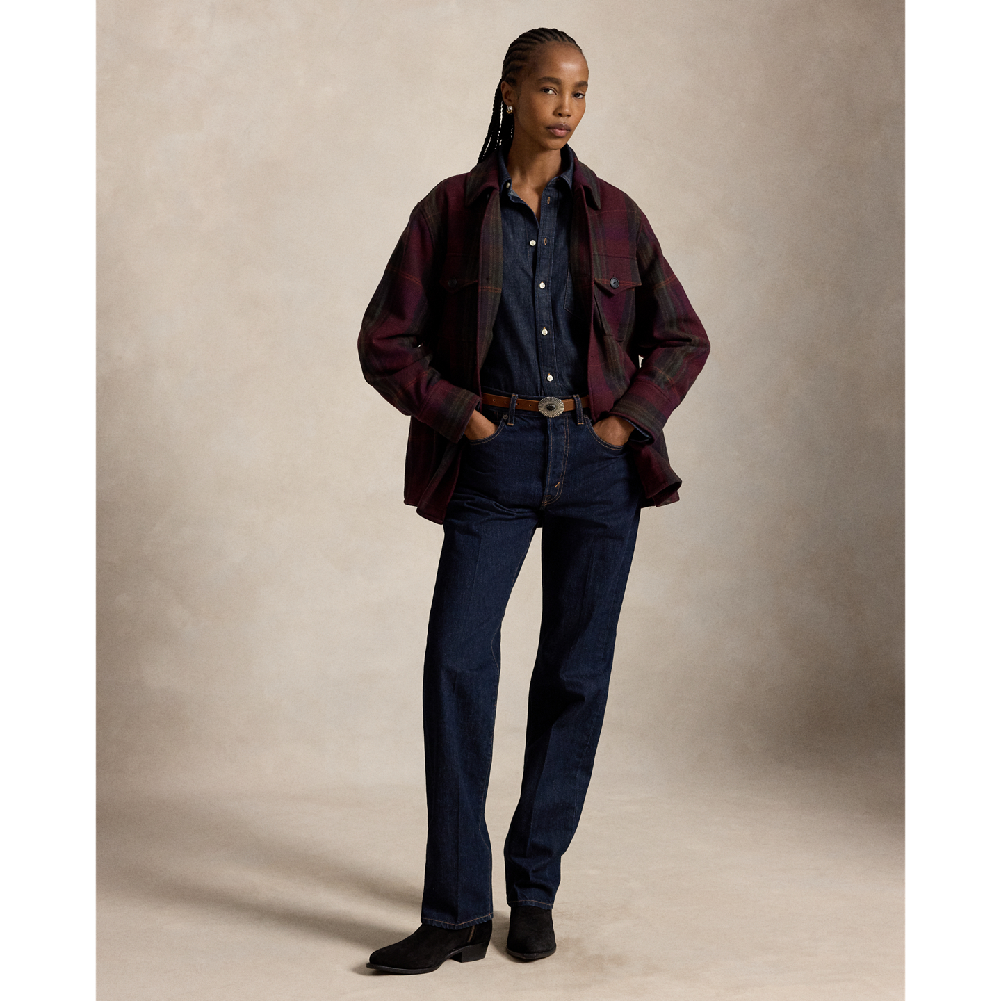 Женская рубашка Ralph Lauren The Big Denim, цвет: Варёный — фото 1