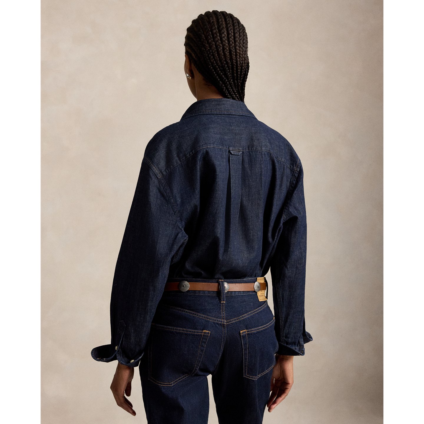 Женская рубашка Ralph Lauren The Big Denim, цвет: Варёный — фото 2