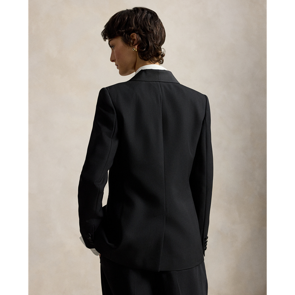 Single-Breasted Wool Tuxedo Jacket