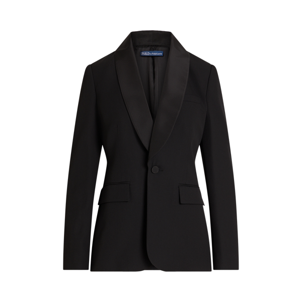 Single-Breasted Wool Tuxedo Jacket