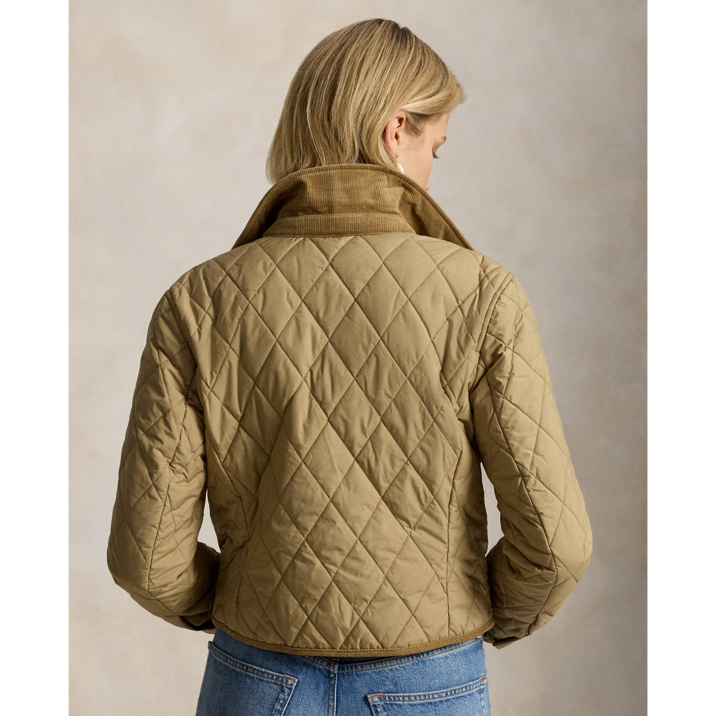 Женская куртка Ralph Lauren Double-Breasted Quilted, цвет: Пустынный хаки — фото 2