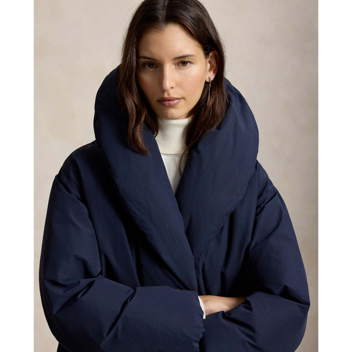 Женская куртка Ralph Lauren Down Puffer Toggle, цвет: Тёмно-синий — фото 3