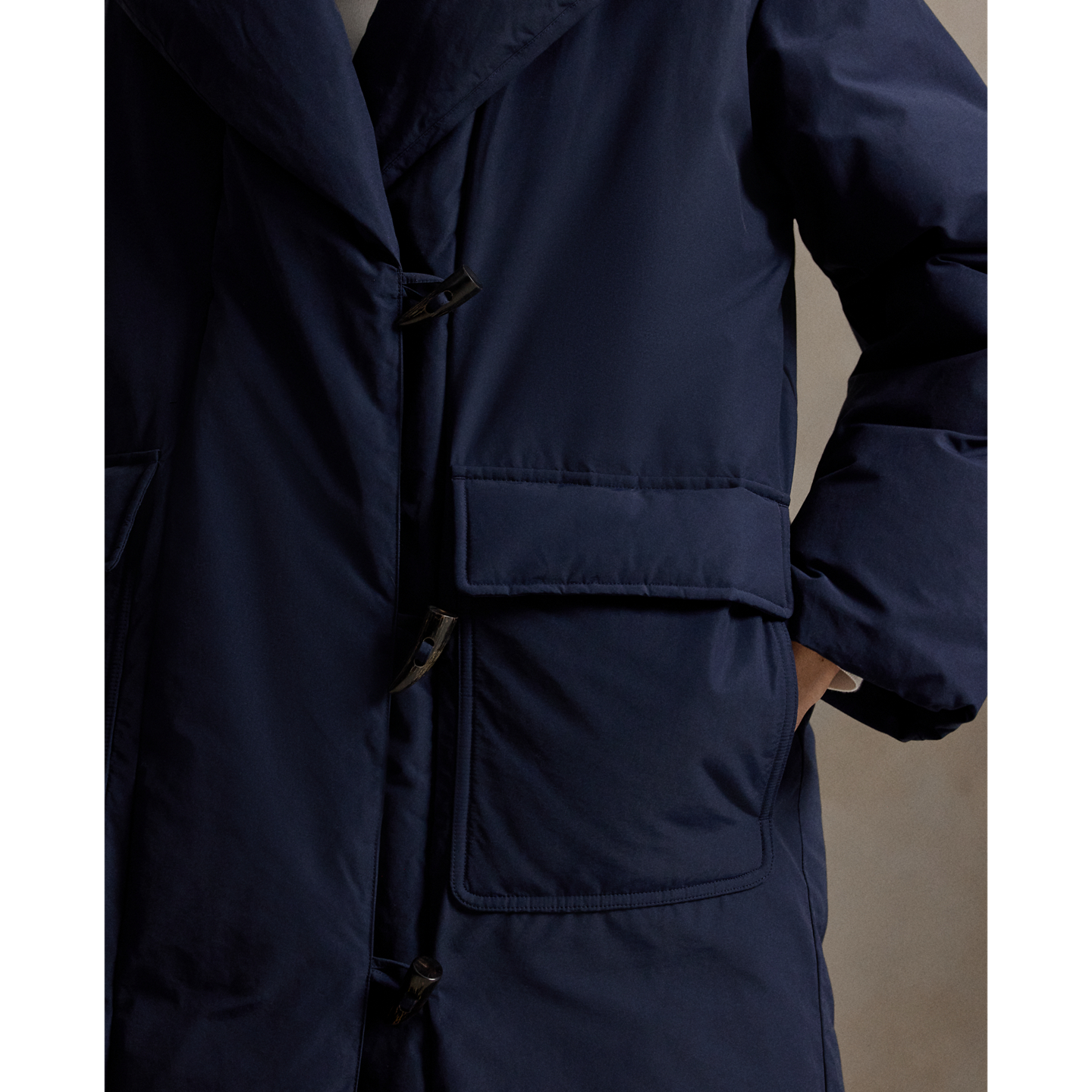 Женская куртка Ralph Lauren Down Puffer Toggle, цвет: Тёмно-синий — фото 4