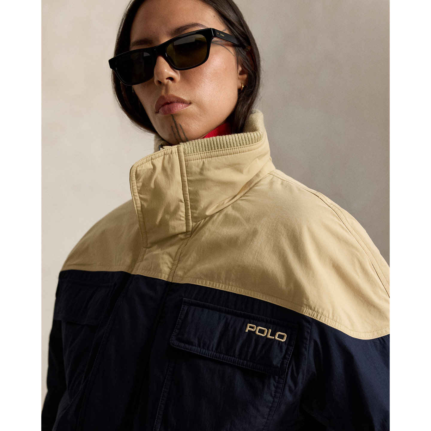 Женская куртка Polo Ralph Lauren Color-Blocked Ski Puffer, цвет: Тёмно-синий разноцветный — фото 3