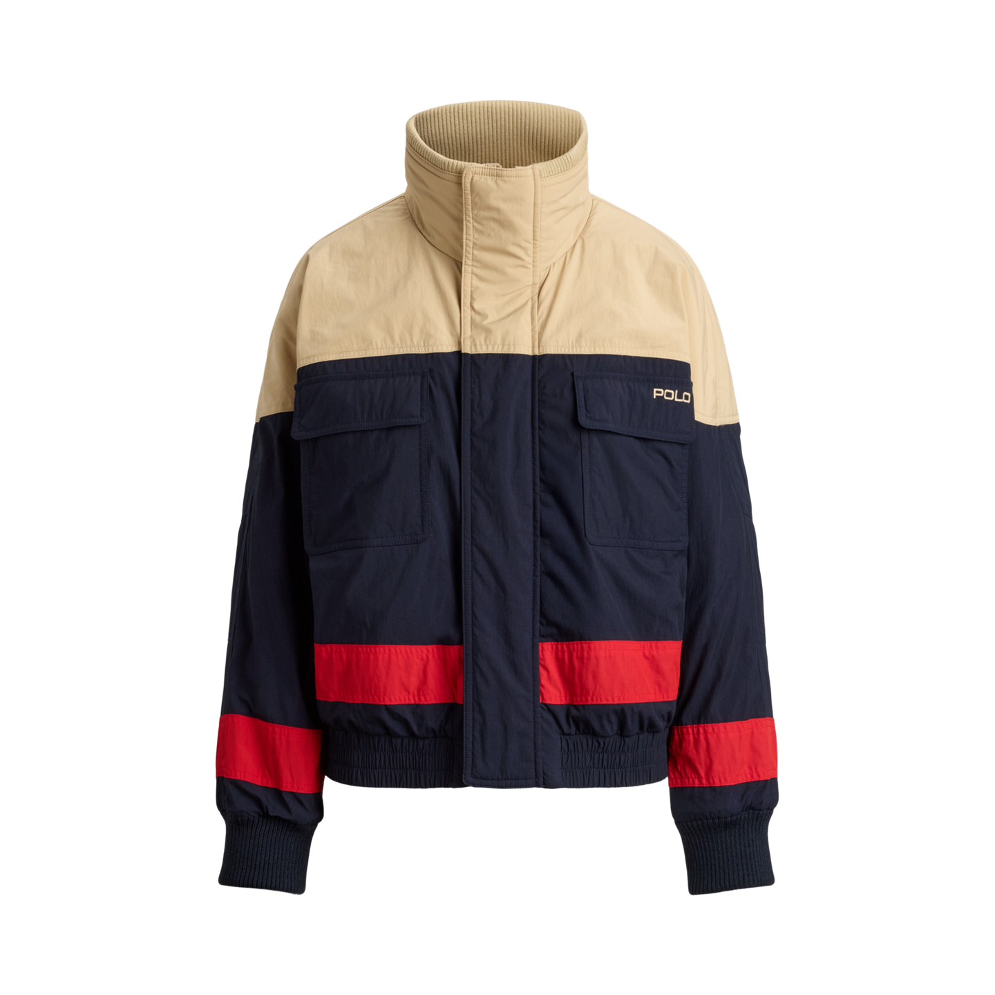 Женская куртка Polo Ralph Lauren Color-Blocked Ski Puffer, цвет: Тёмно-синий разноцветный — фото 6