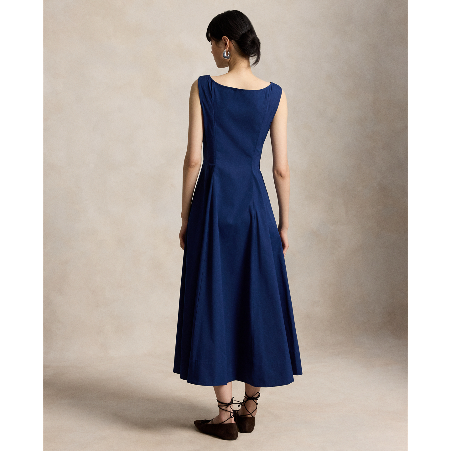 Женское платье Ralph Lauren Paneled Cotton, цвет: Королевский синий — фото 2