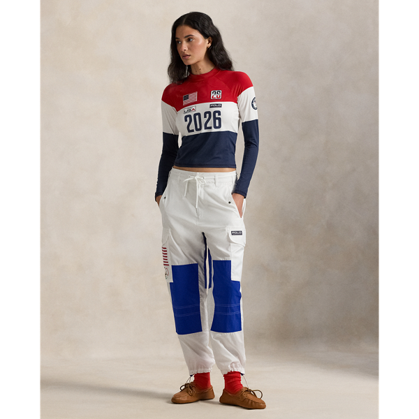 Team USA Stretch Jersey Mockneck