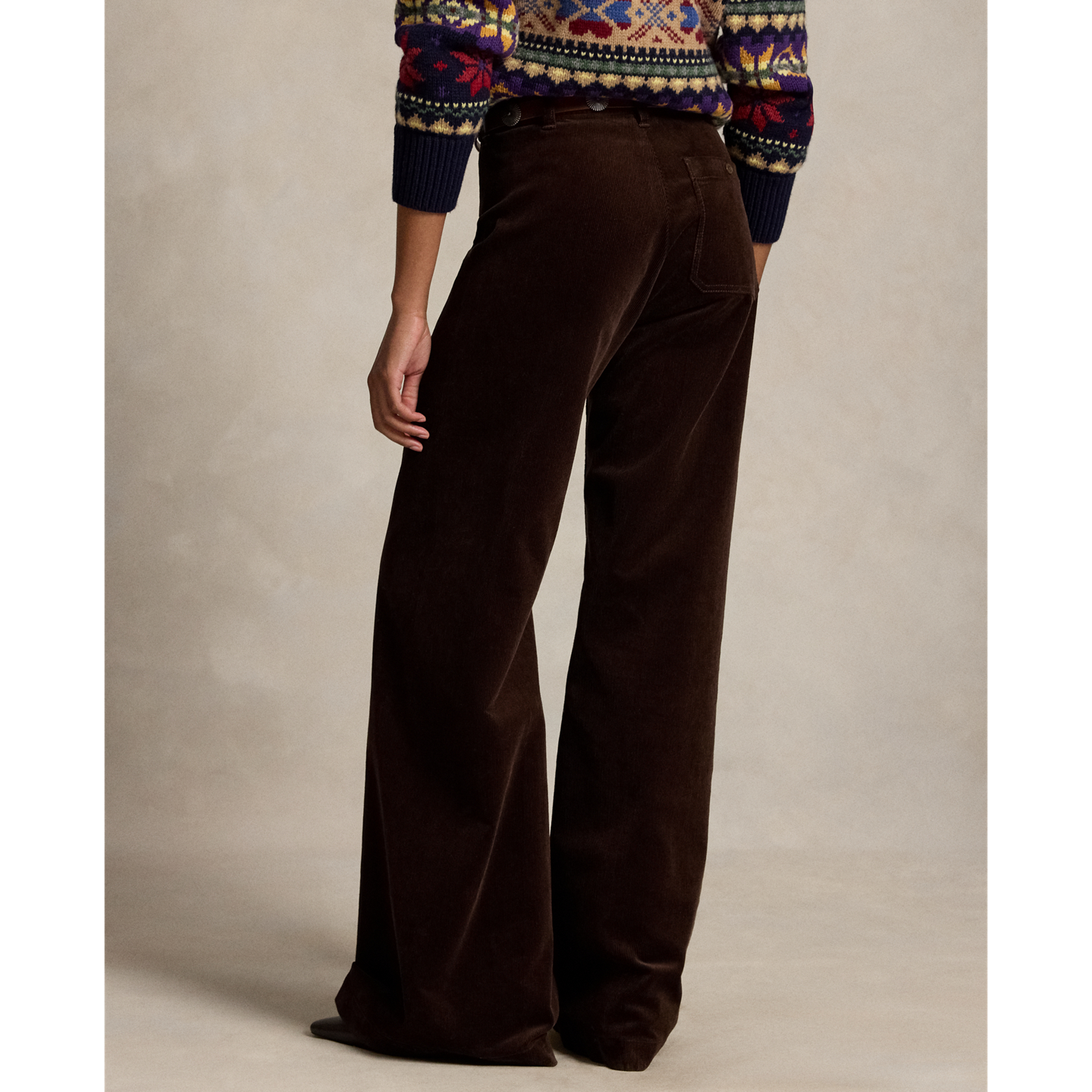 Женские брюки Ralph Lauren Beaton Corduroy, цвет: Коричневый — фото 2