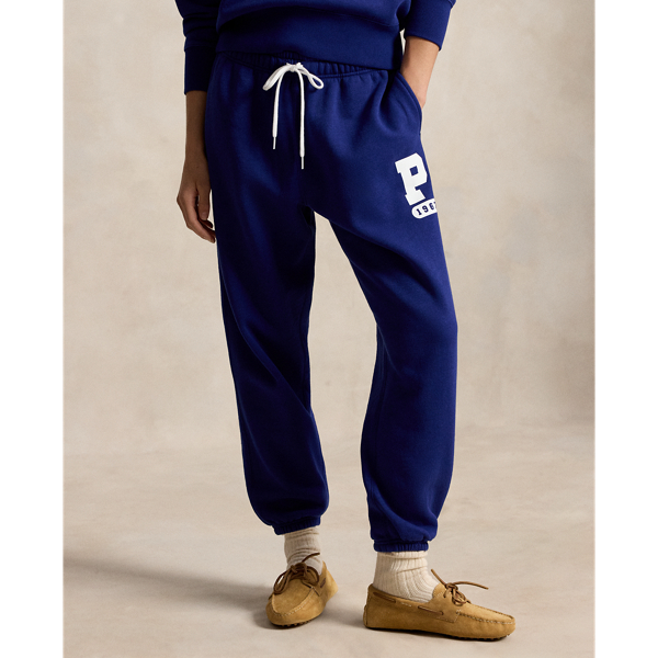 &ldquo;P&rdquo; Logo Slub Fleece Sweatpant