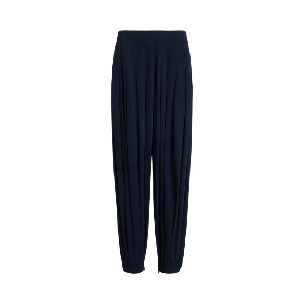 Pleated Crepe Trouser