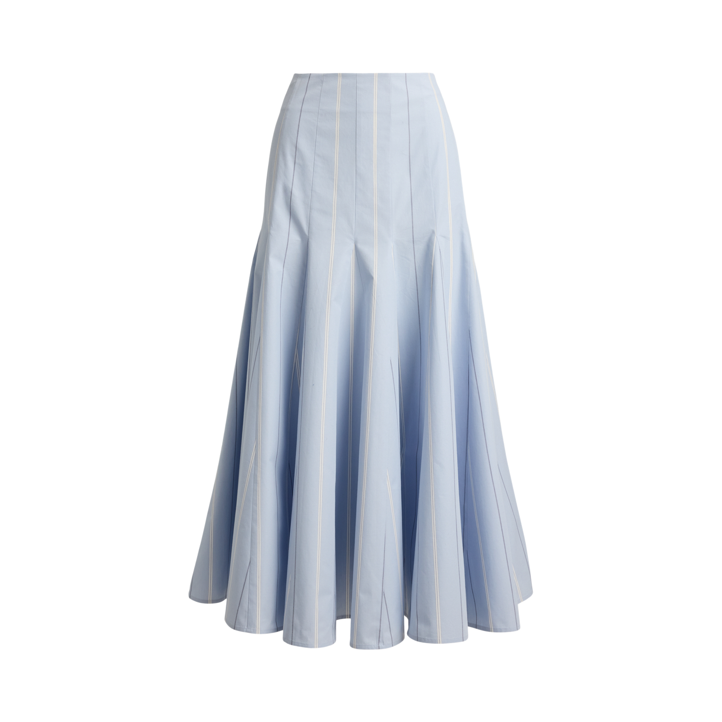 Женская юбка Polo Ralph Lauren Striped Cotton A-Line, цвет: Синий / Кремовый — фото 5