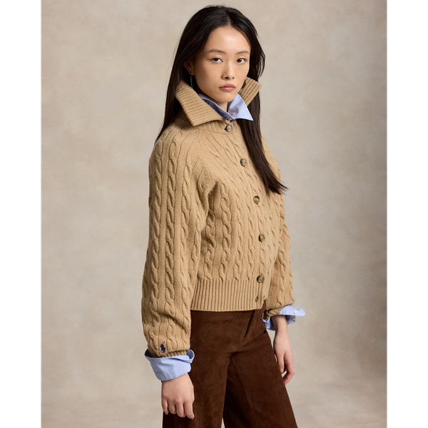 Cable-Knit Wool-Cashmere Jacket