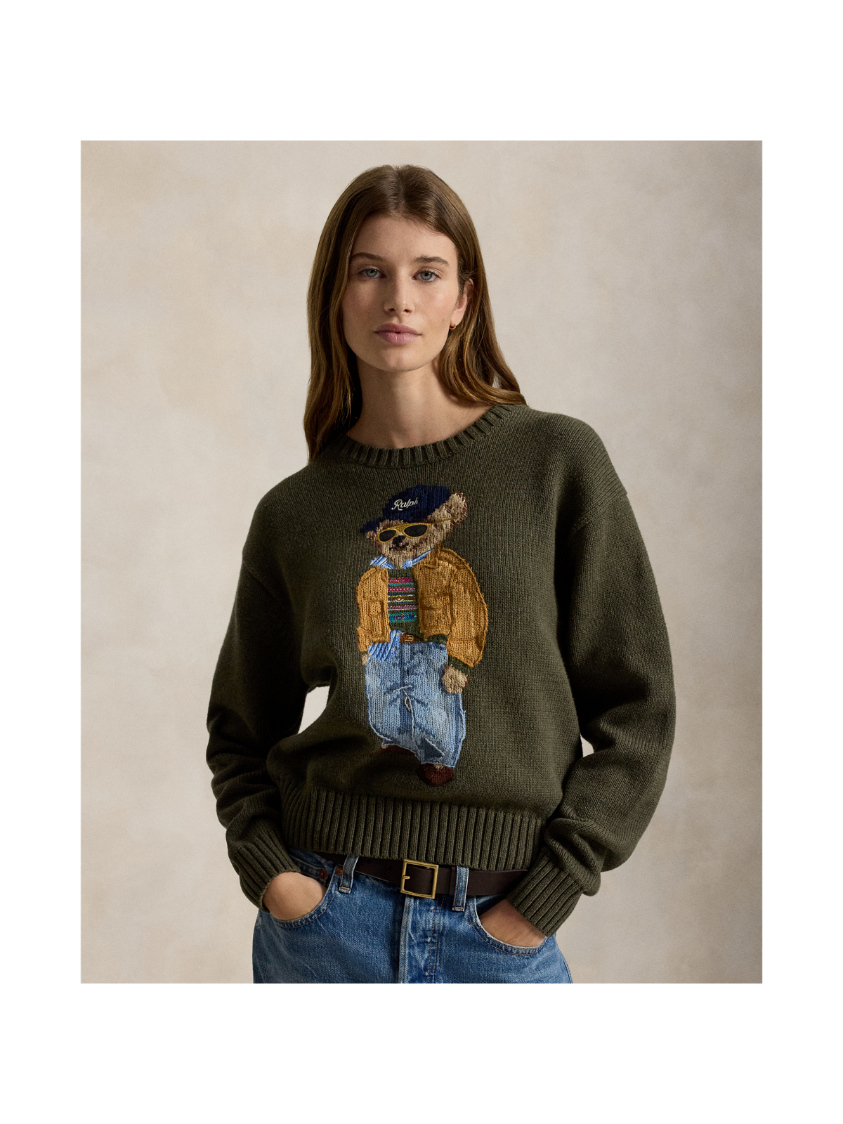 Женские свитеры Ralph Lauren Polo Bear Cotton Crewneck Sweater — фото 5