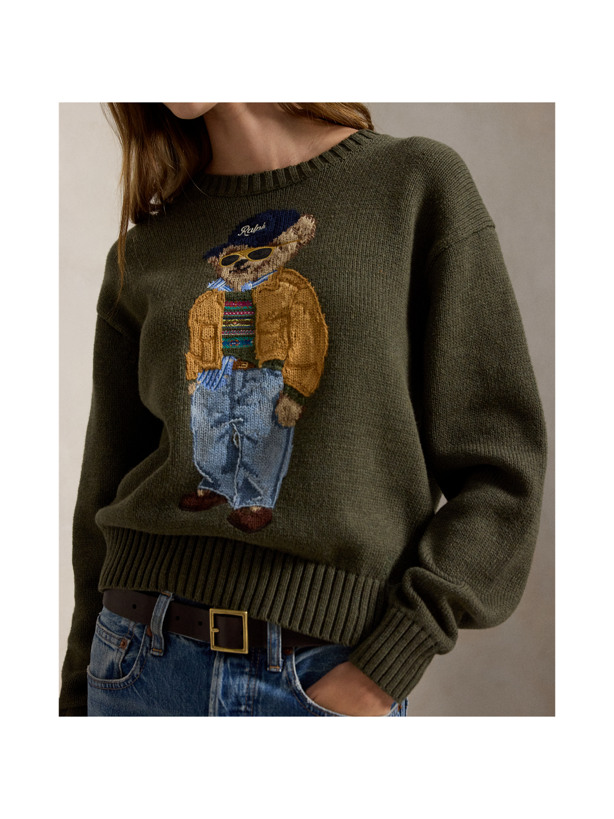 Женские свитеры Ralph Lauren Polo Bear Cotton Crewneck Sweater — фото 3