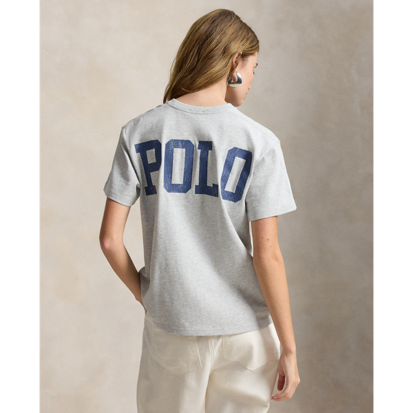 Grey Ash Heather Logo Cotton Jersey T-Shirt Polo Ralph Lauren 5