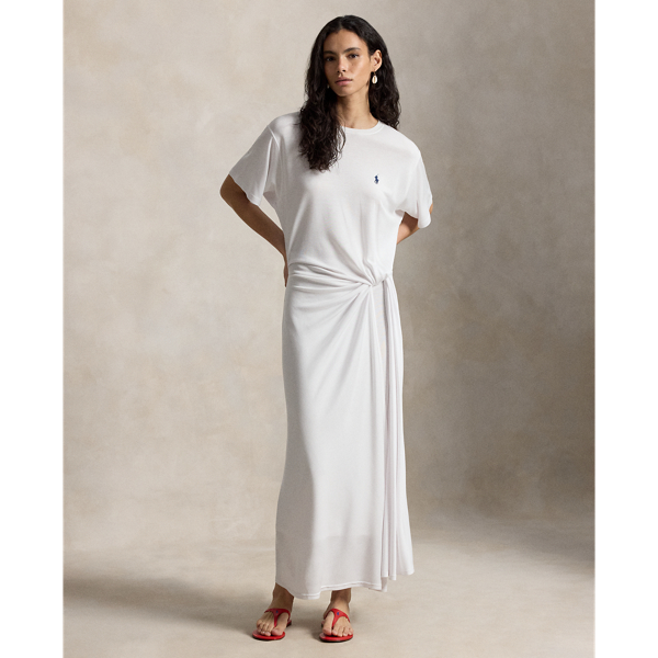 T-Shirt-Kleid mit Twist-Detail