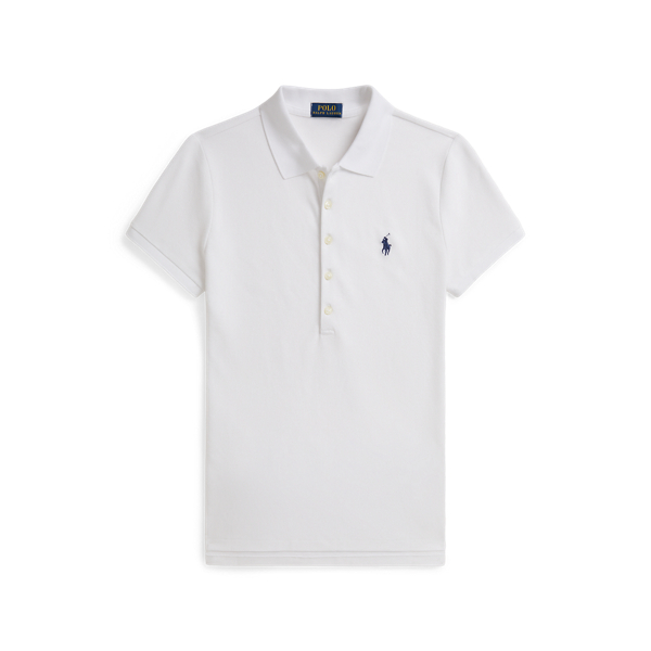 Polo en coton stretch Slim Fit Polo Ralph Lauren en Blanc 1