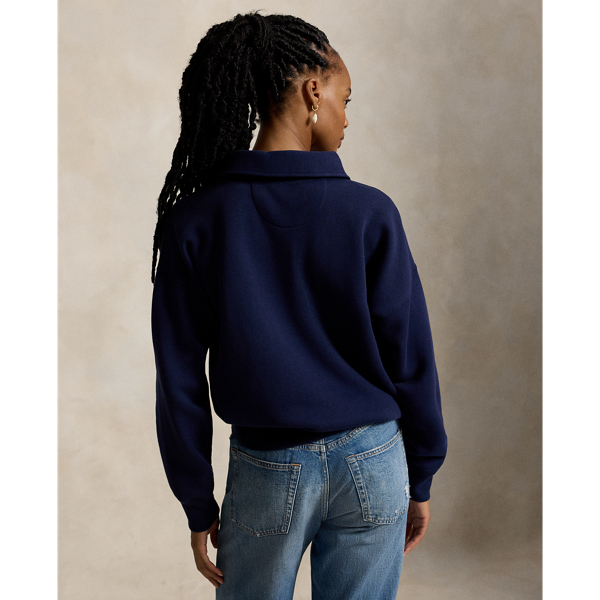 Pull demi-zipp&eacute; en molleton Polo Ralph Lauren en Marine croisi&egrave;re 4