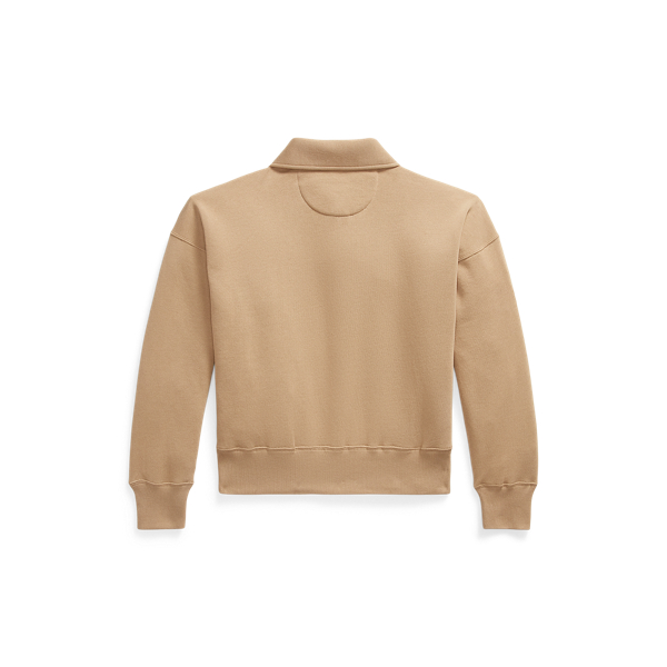 Caf&eacute; Tan Fleece Quarter-Zip Polo Ralph Lauren 2