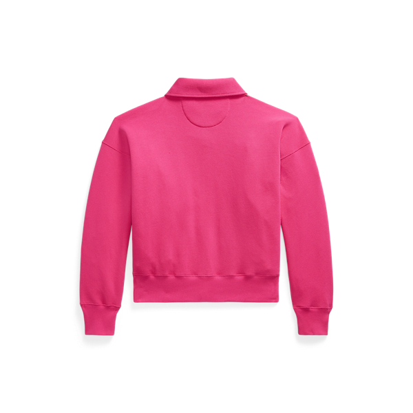 Fleecepullover mit Viertelrei&szlig;verschluss Polo Ralph Lauren in Strahlendes Rosa 2