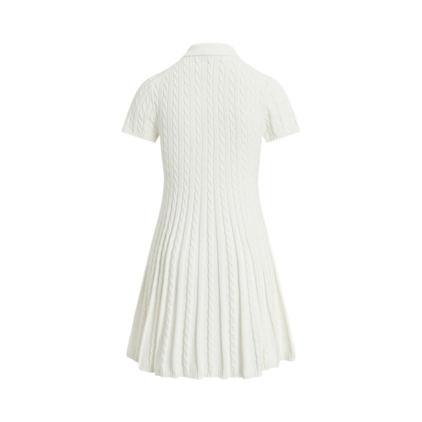 White Cable-Knit Polo Dress Polo Ralph Lauren 2