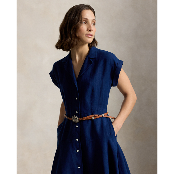 East Side Royal Linen Cap-Sleeve Shirtdress Polo Ralph Lauren 4