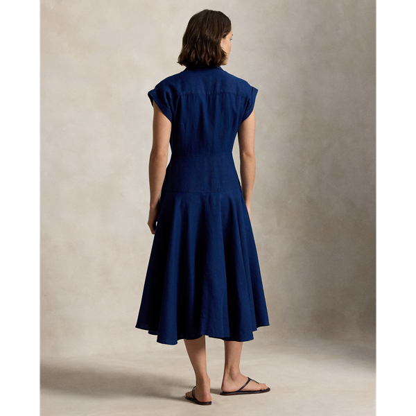 East Side Royal Linen Cap-Sleeve Shirtdress Polo Ralph Lauren 5