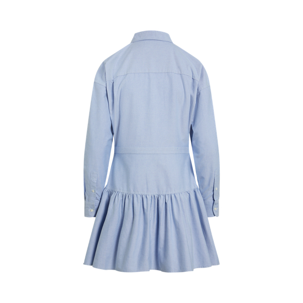 Blue Cotton Oxford Panelled Shirtdress Polo Ralph Lauren 2