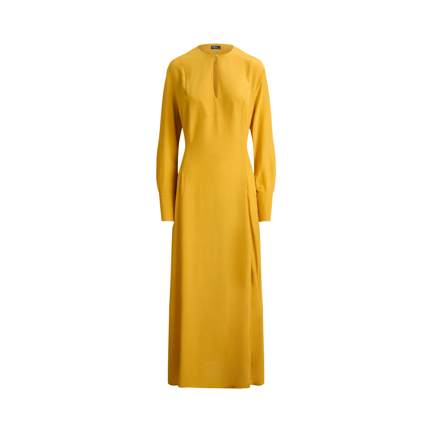 Женское платье Ralph Lauren Tie-Front Crepe, цвет: Золотой жёлтый — фото 6