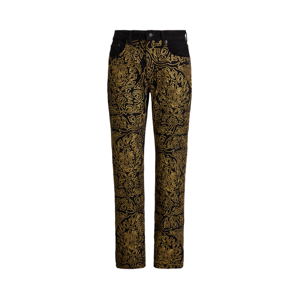 Soutache Relaxed Straight Jean