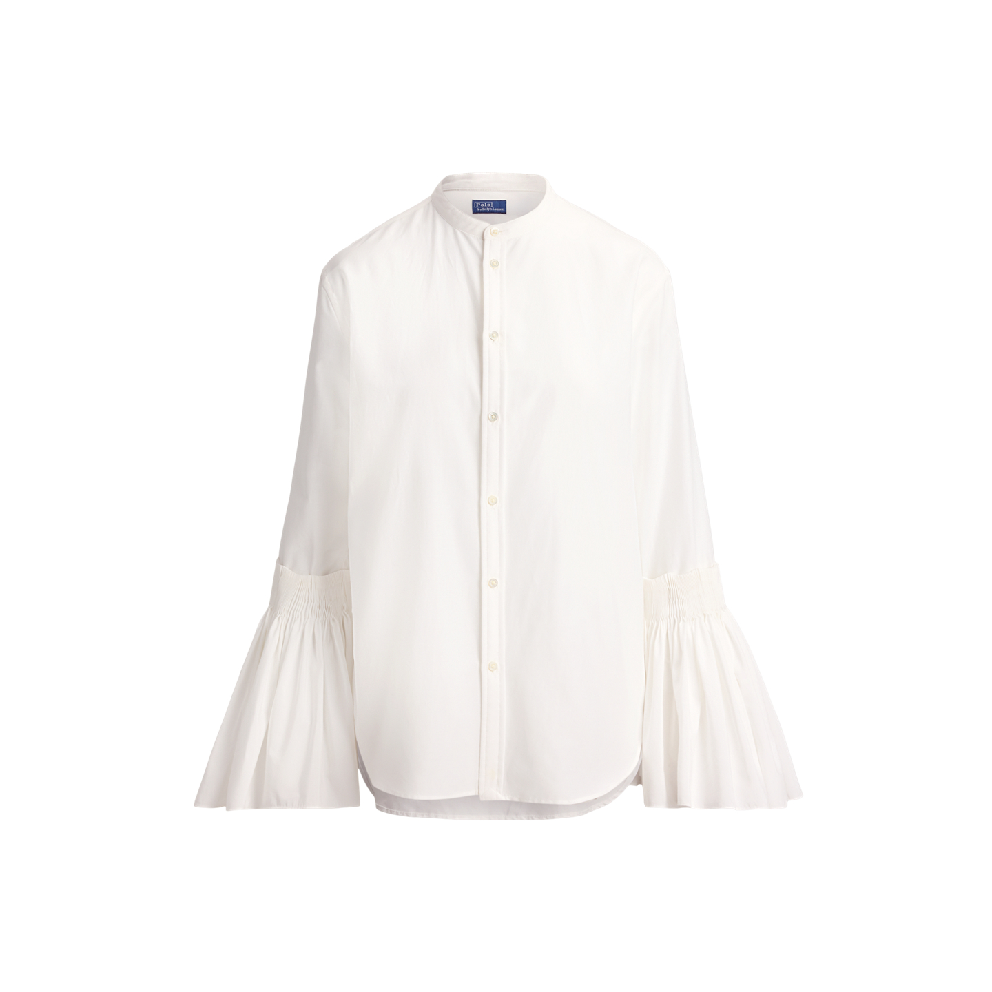 Женская рубашка Ralph Lauren Cotton-Silk Bell-Sleeve, цвет: Белый — фото 5