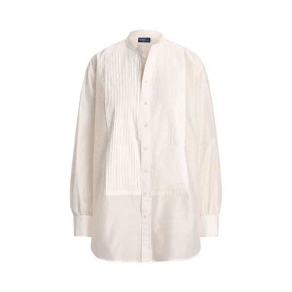 Chemise de smoking en organza Polo Ralph Lauren en Blanc 2