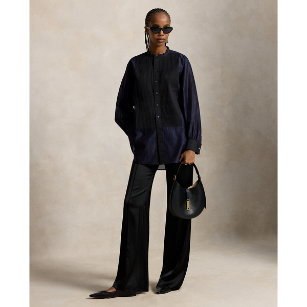 Organza Tuxedo Shirt